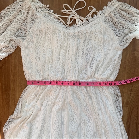BNWT Pretty White Strappy Lacey Loose Fit Dress - Picture 10 of 11